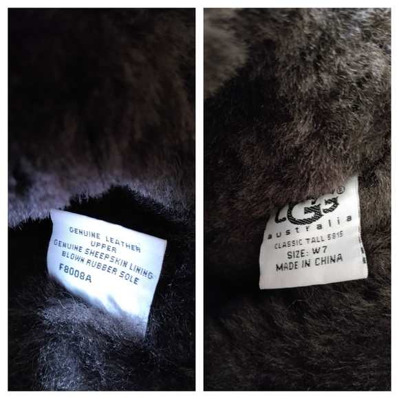 Ugg Australia Size 7 Classic Tall Brown Leather Suede Pull On Boots - Picture 11 of 15